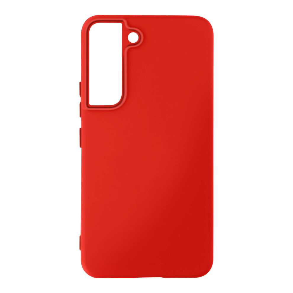 Case For Samsung Galaxy S22 Silicone Semi-Rigid Soft-Touch Finish Red 3662427623322