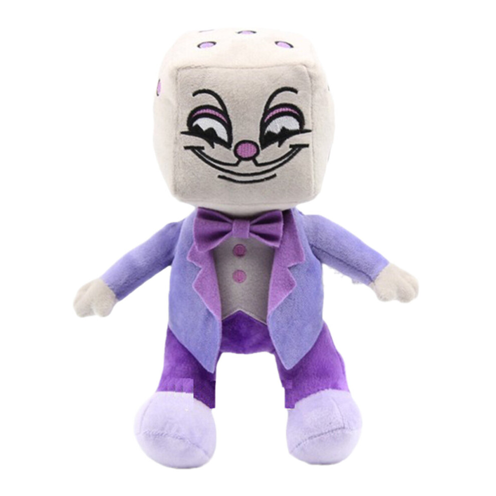 (King Dice) Cuphead Plush Doll Mugman Doll Teddy Soft Toys Puphead Devil Cala Maria Figures Kids