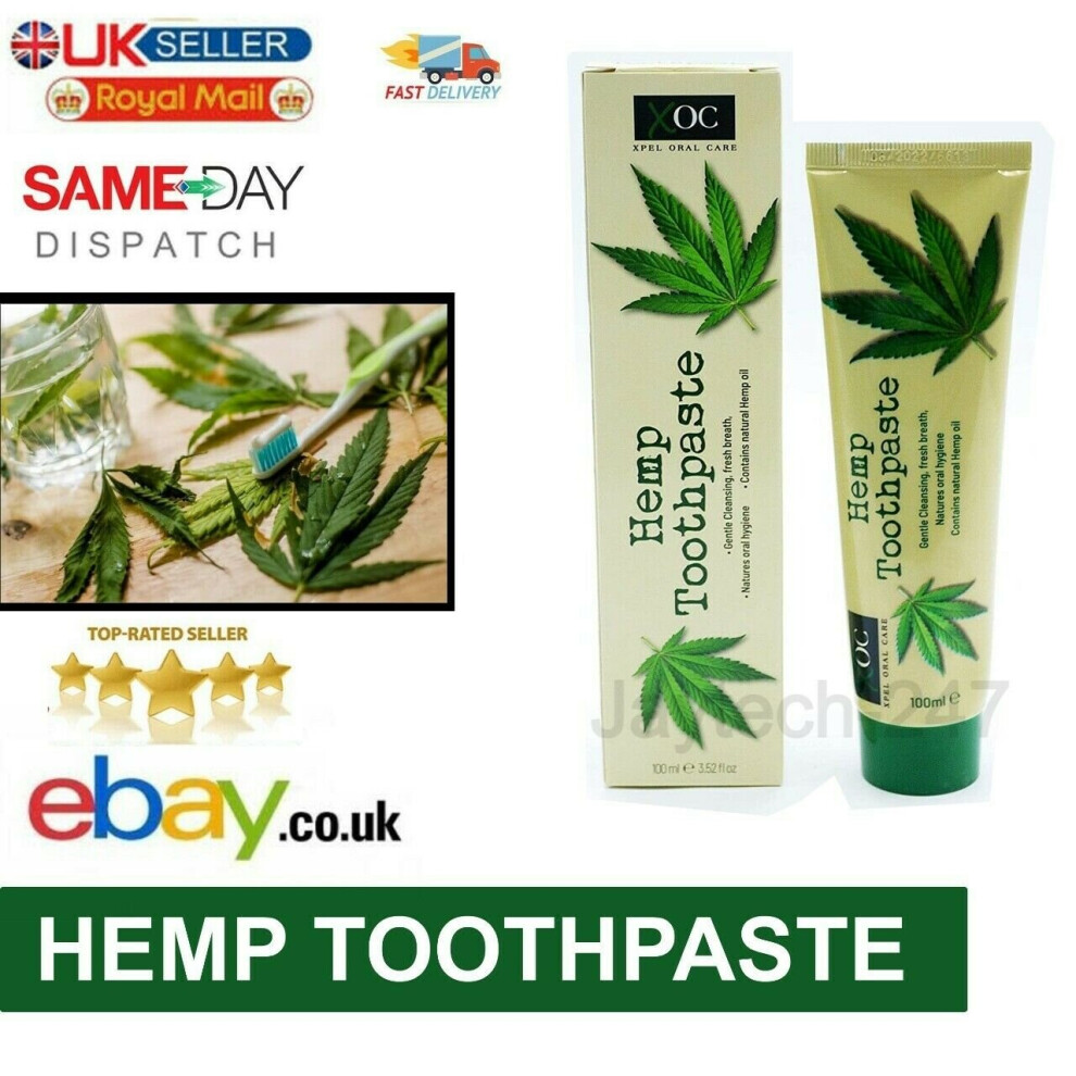 HEMP toothpaste*FLUORIDE FREE TOOTHPASTE*100ml contains  hemp oil