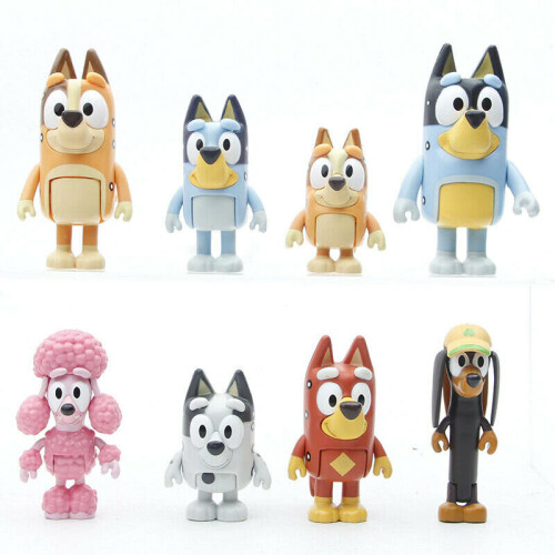 12Pcs Bluey Οικογένεια και Φίλοι Action Figures Model Toy Set Παιδικό δώρο 1