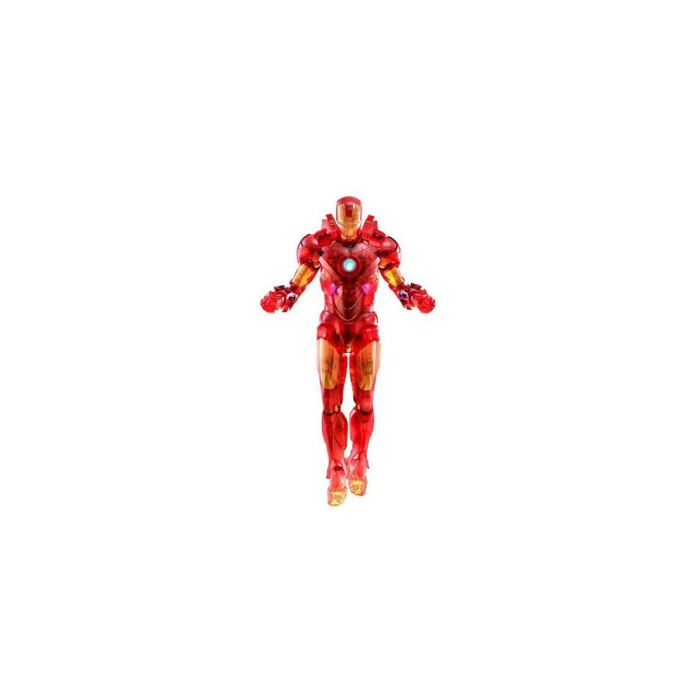 Hot Toys Iron Man 2 Mark Iv Movie Masterpiece Holographic Collectable Figures - 1:6