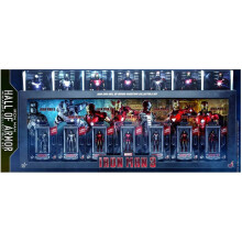 Figurine Hot Toys MMSC005-MMSC012 - Marvel Comics - Iron Man 3 - Iron Man Hall Of Armor Miniature Collectible