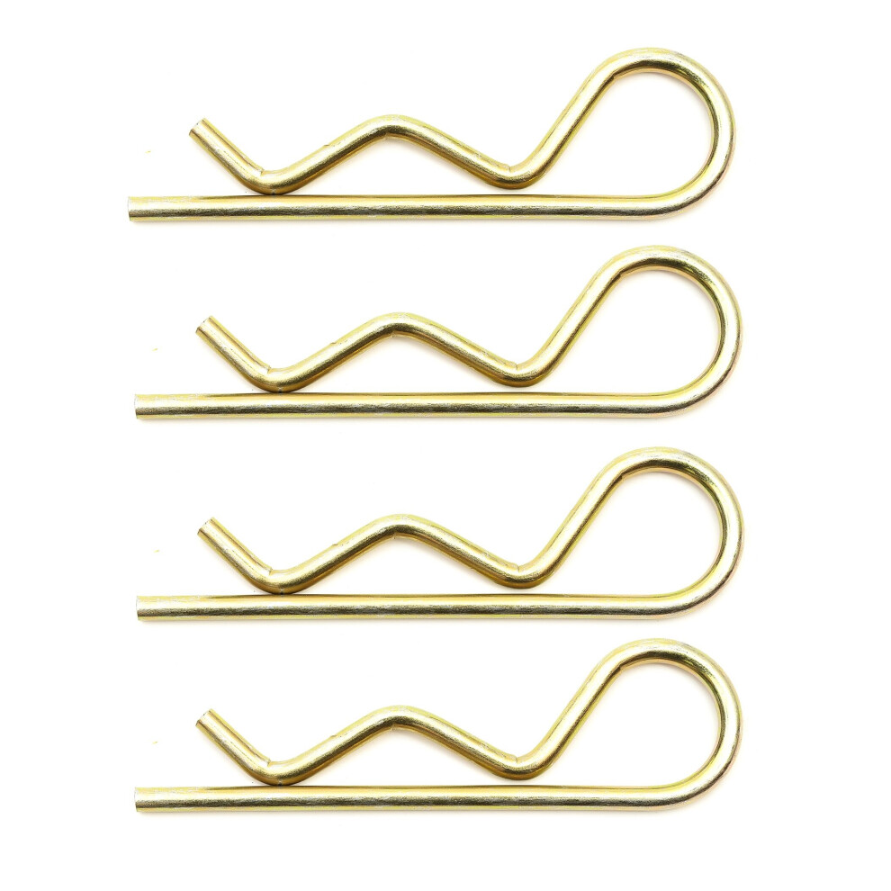 4X Jockey Wheel Retaining R Clip 6Mm Pin Catch Fits Brian James Trailer 5056213583620