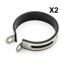 2 Exhaust Clamp Rubber Strap 10.3cm Chinese Scooter 50cc Baotian BTM Direct Bike