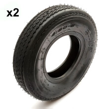 2x Trailer Tyre 4.80/4.00-8 4 Ply Fits 8'' Rims Max 265kg Rated 81mph