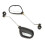 Universal Rear View Handlebar Adjustable Mirrors & Safety Reflector Scooter 4