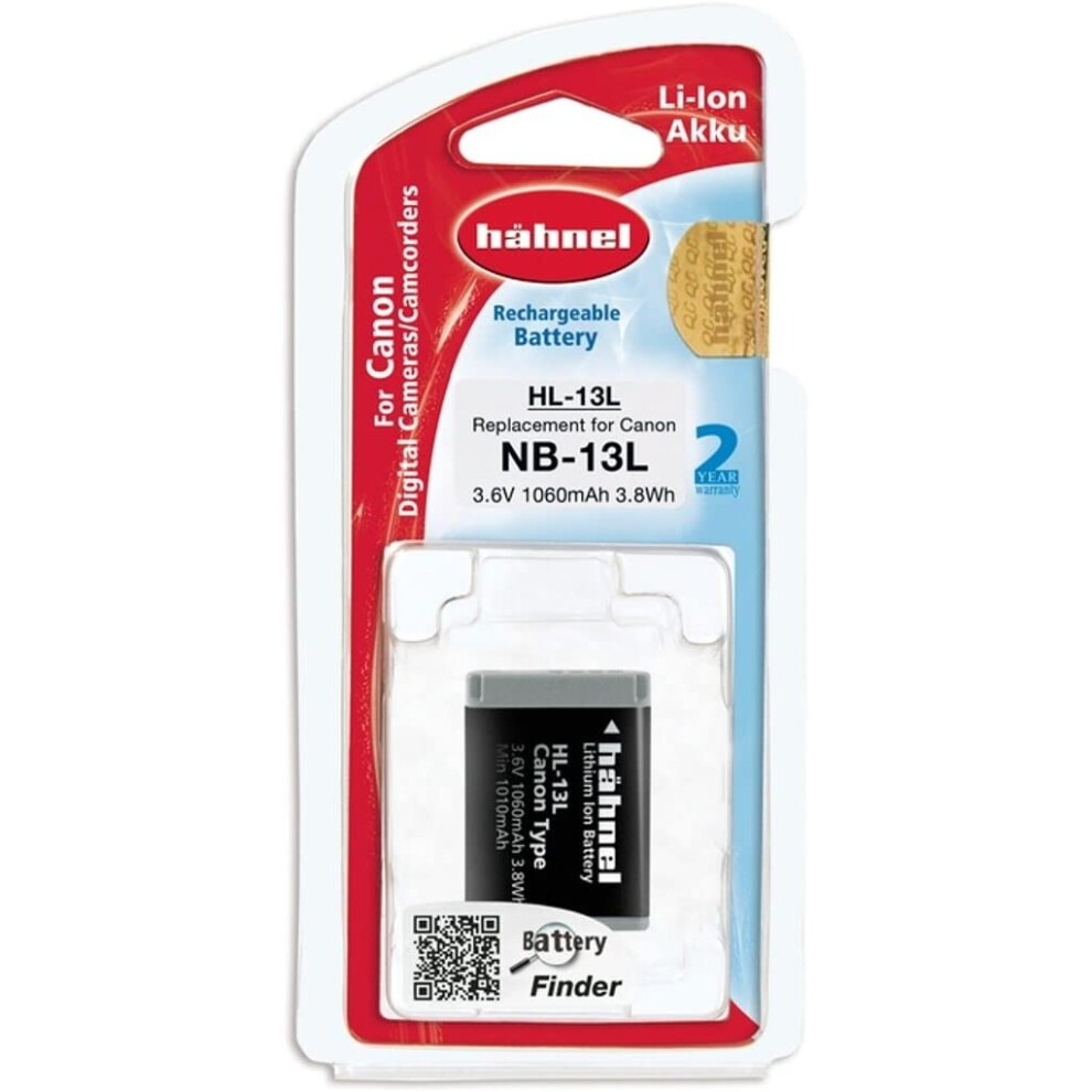 Hã¤Hnel Hl-13L Replacement Li-Ion Battery For Canon Nb-13L - Black 5099113101631