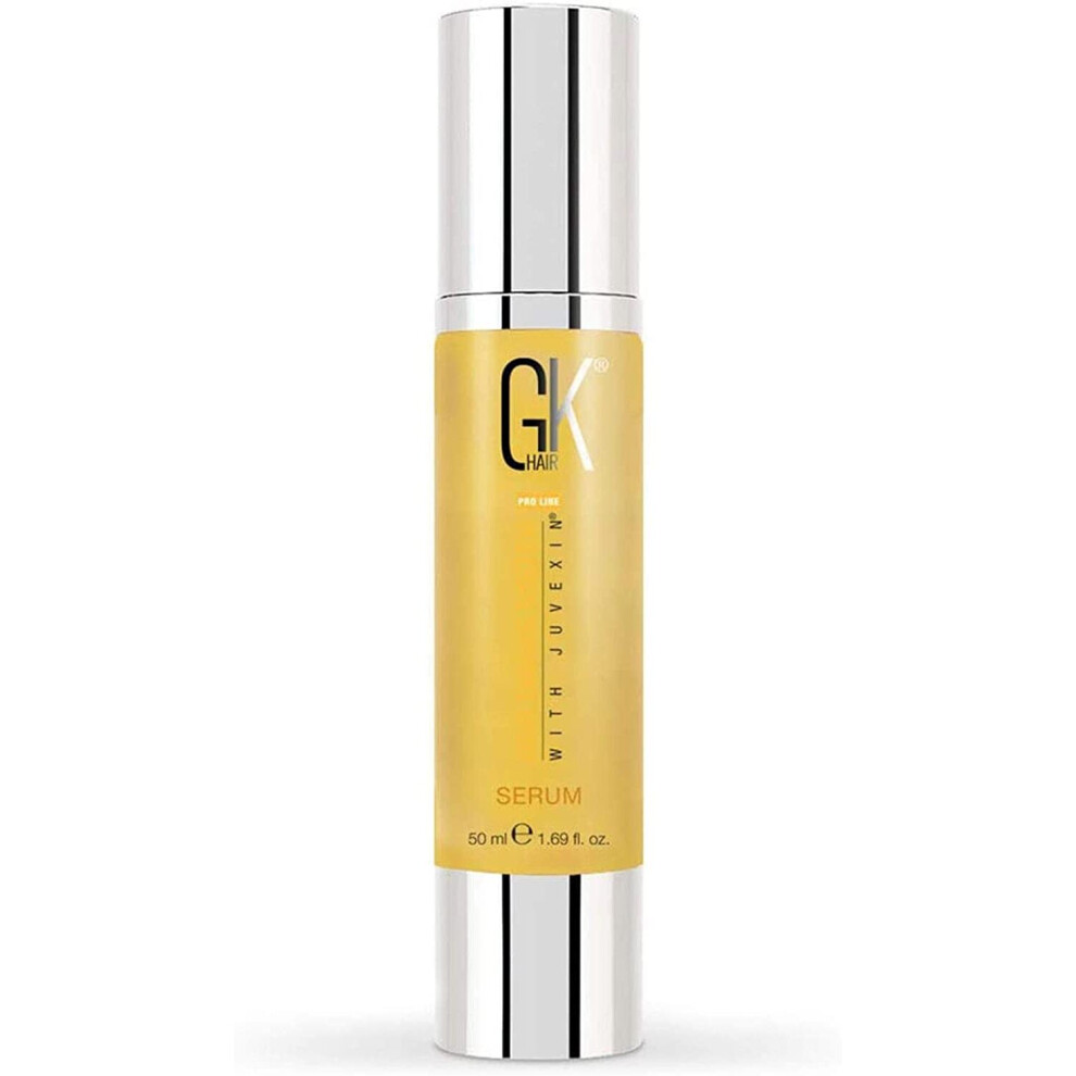 Global Keratin GK Hair Smoothing Serum (Pack of 1/50ml) - 100% Pure Organic Argan Oil | Hydrating Strength Shine Dry Damaged Repair Anti-Frizz