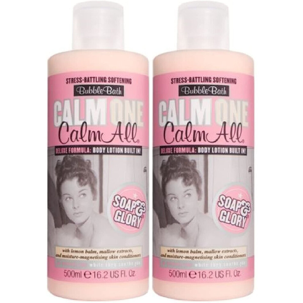 (2 PACK) Soap & Glory Calm One Calm All Bubble Bath x 500ml