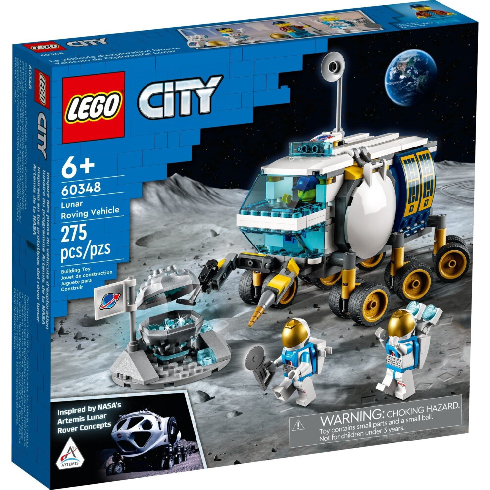 LEGO 60348 City Lunar Roving Vehicle Outer Space Toy NASA Inspired Set for Kids 6 Plus Years Old with 3 Astronaut Minifigures on OnBuy