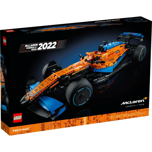 LEGO 42141 Technic McLaren Formula 1 2022 Race Car Replica Model Building Kit, F1 Motor Sport Set for Adults - LEGO Building Set