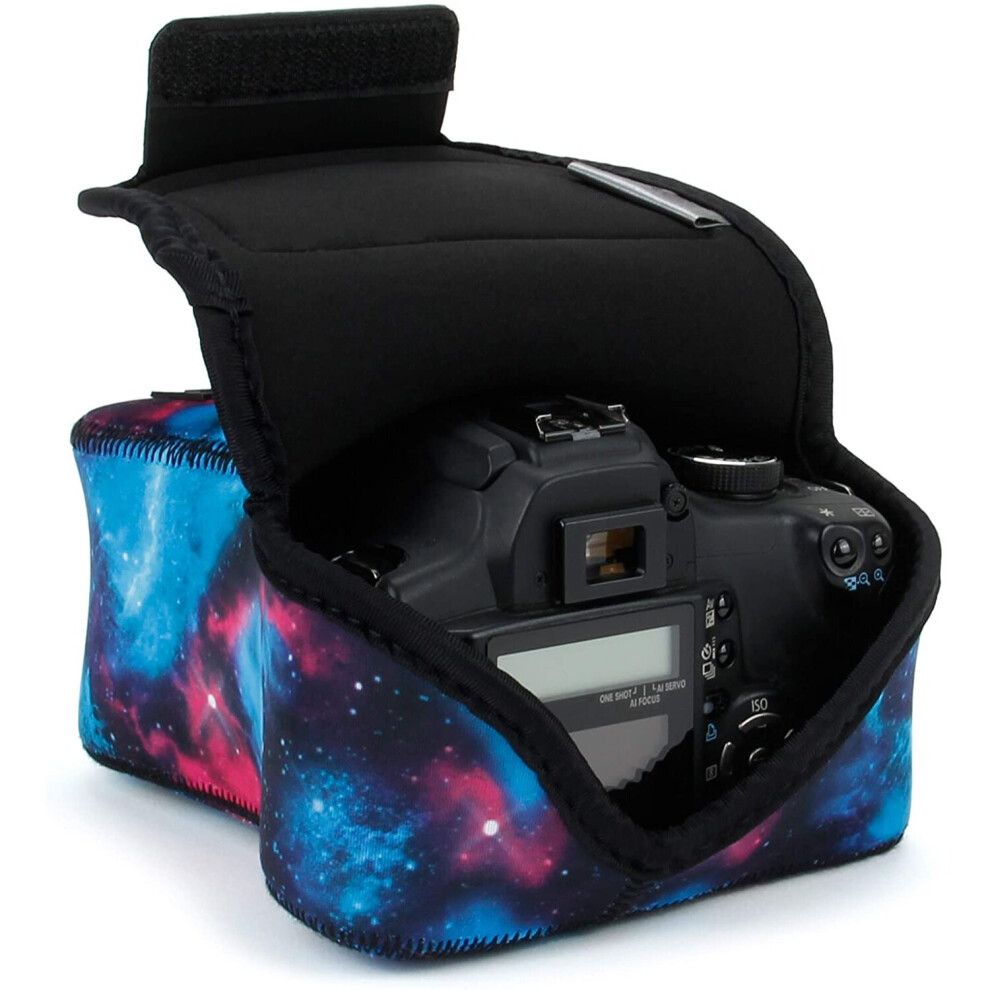 Photos - Camera Bag USA GEAR DSLR  for Digital Camera with Neoprene Protection, Holster Belt Loop and Accessory Storage - Camera Case 
