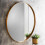 50Cm Large Round Gold Wall Mounted Mirror Aluminium Frame 2