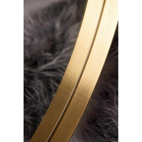 50Cm Large Round Gold Wall Mounted Mirror Aluminium Frame 2