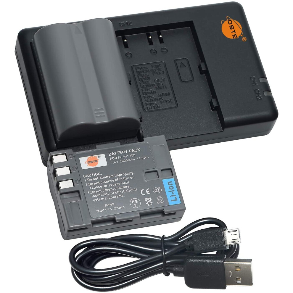Dste 2Pcs Np-150 (2000Mah/7.4V) Battery Charger Set Compatible For Finepix S5 Pro, Finepix Is Pro 677892729342