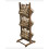 (white) Wooden Magazine Rack With 3 Baskets 2
