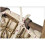 (brown) Wooden Magazine Rack With 3 Baskets 4