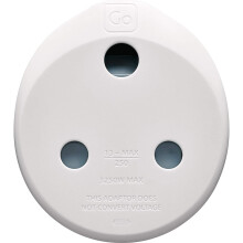 Go Travel South Africa to UK (SA-UK) Compact Earthed Travel Adaptor (Adapter Ref 582)
