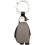 Ollie Penguin Leather Keyring 1