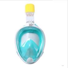 (green, L) Full Face Snorkeling Snorkel Mask Gopro compatible