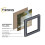 (40x40 CM) Square Size Light Grey Picture Frame Wall Art Frames Flat Wooden Effect Poster Frame 5