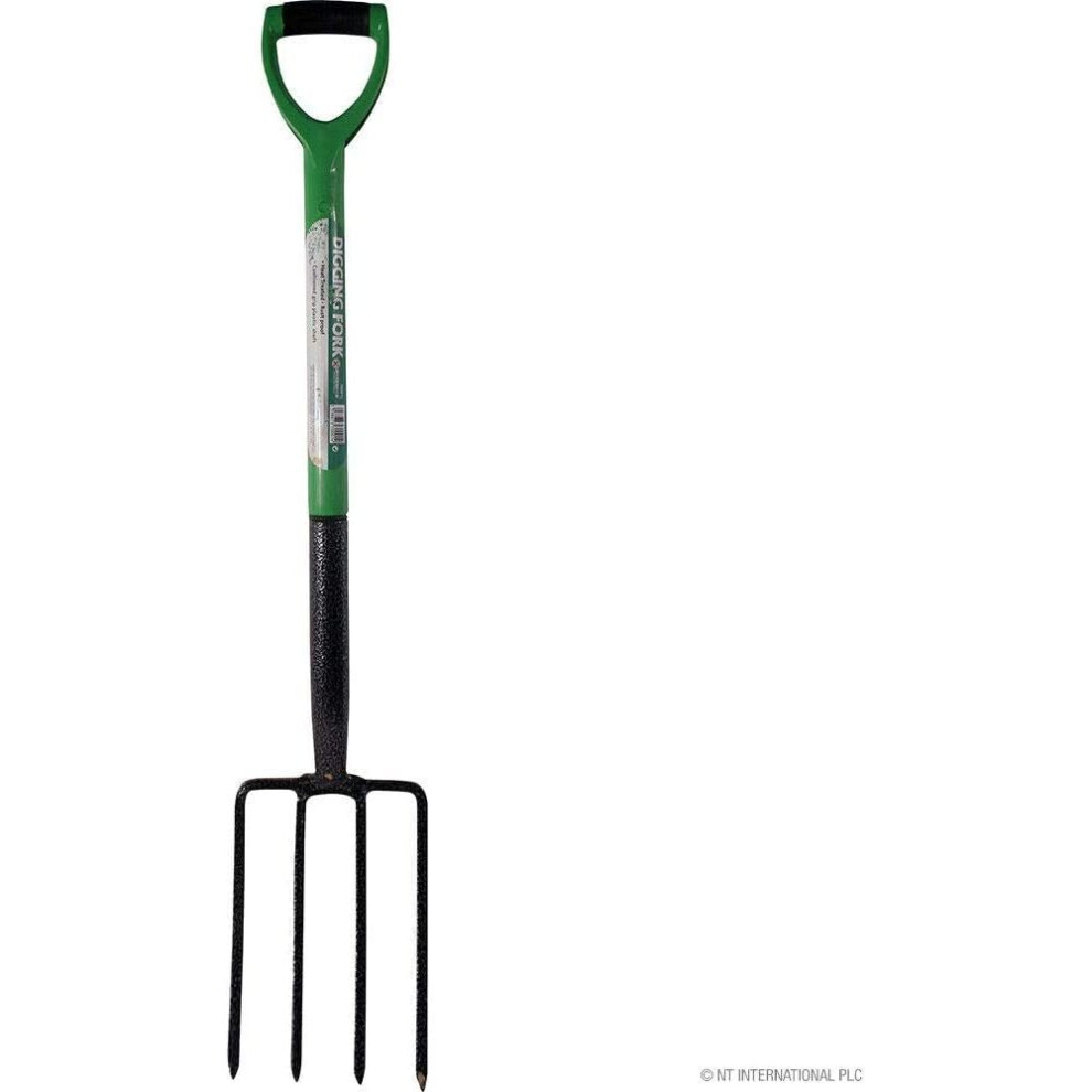 (Digging Fork Heavy Duty Gardening Lawn Tool Garden Planting Lightweight Soft Plastic Handle Grip Carbon Steel) Garden Tools Lightweight Soft Plastic