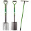 (Set of 3 Fork, Spade & Rake ) Garden Tools Lightweight Soft Plastic Handle Grip 1