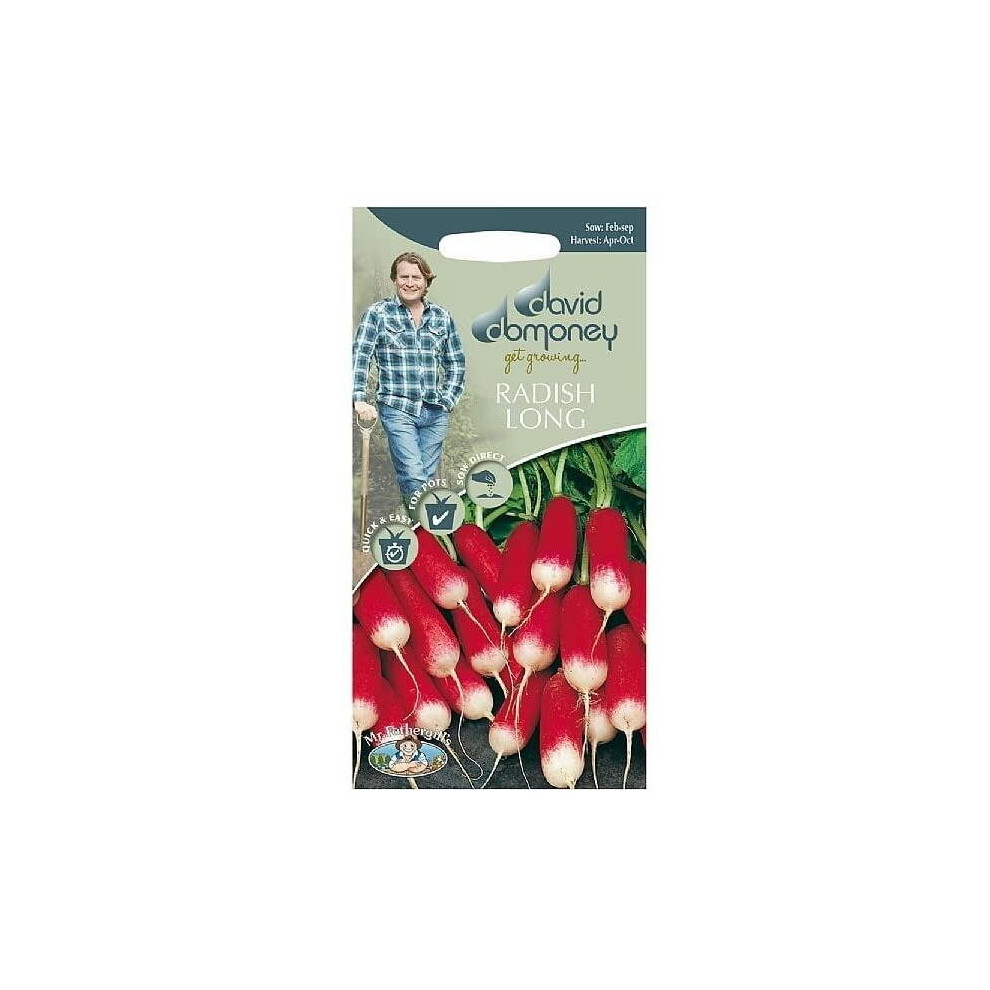 Mr Fothergill's Mr.fothergill's David Domoney Home Radish Long Nelson Seeds Packet