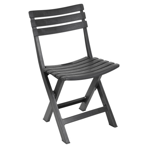 URBN Living (White) Portable Folding Camping Plastic Picnic Tray Table And 2 Folding Chairs Set 2