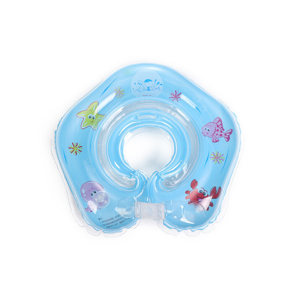 (blue, 1-18 months) swimming pool and bath baby neck ring