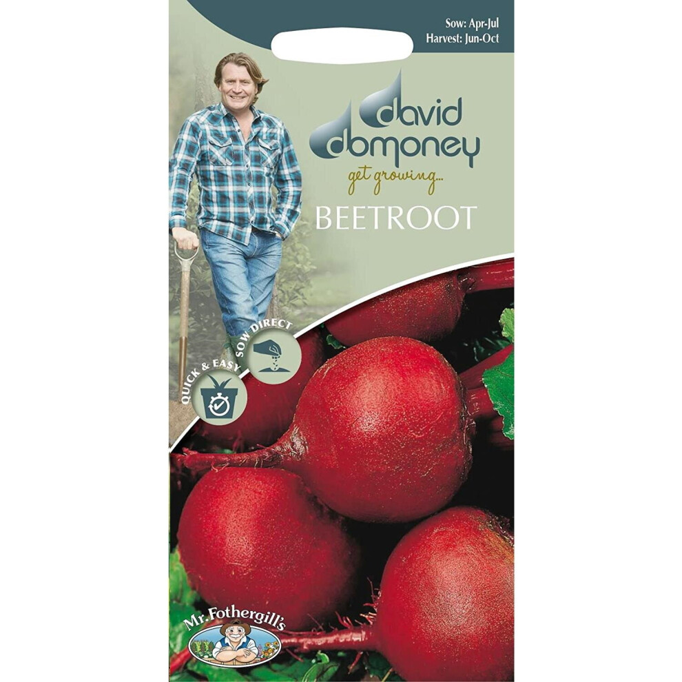 Mr.Fothergill's David Domoney Home Grown Beetroot Moneta Seeds Packet