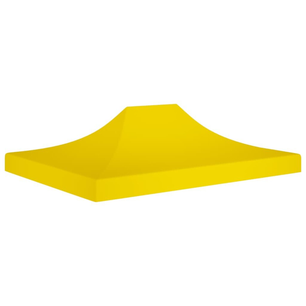 Vidaxl Party Tent Roof 4.5X3 M 270 G/M² Replacement Canopy Gazebo Cover Yellow