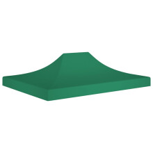 vidaXL Party Tent Roof 4.5x3 m Green 270 g/m² Replacement Canopy Gazebo Cover