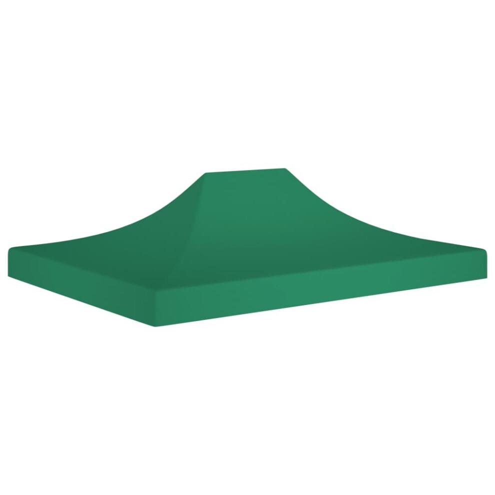 Vidaxl Party Tent Roof 4.5X3 M 270 G/M² Replacement Canopy Gazebo Cover Green