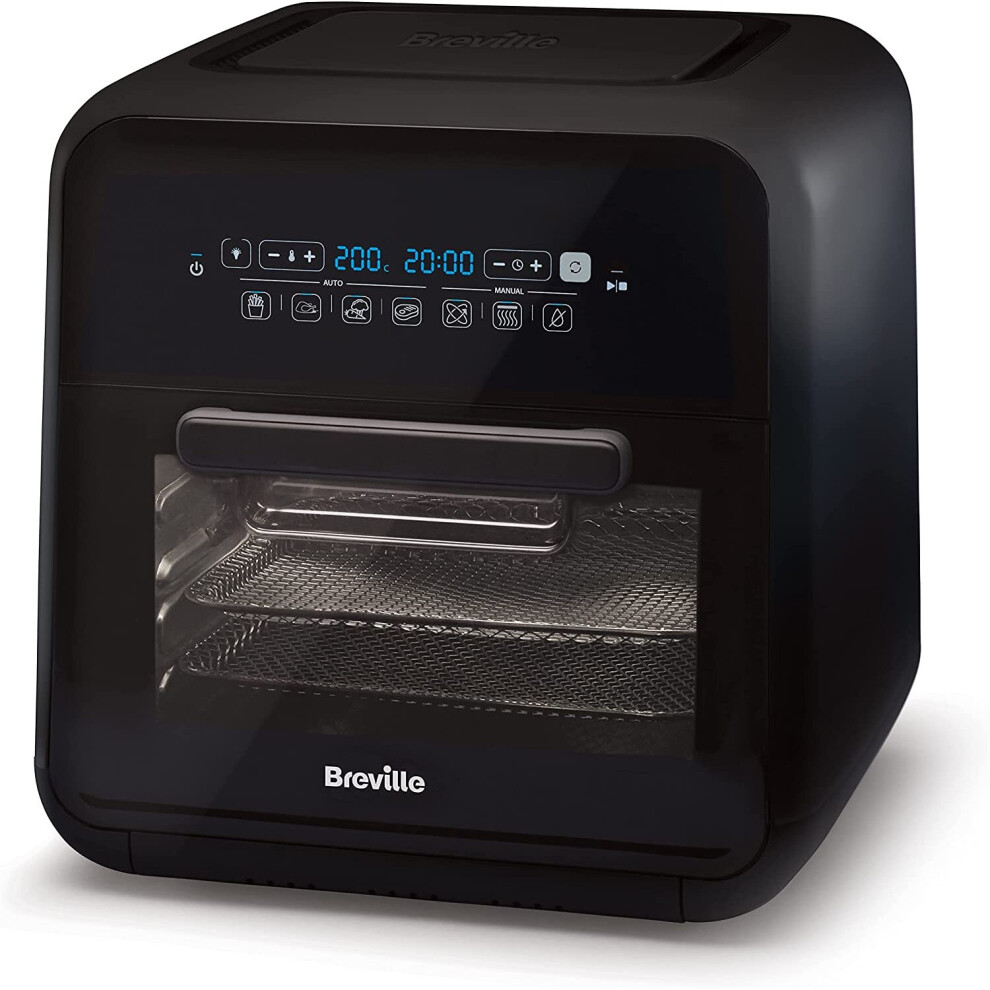 Breville Halo Rotisserie Air Fryer | 10 Litre Digital Air Fryer Oven | 2000 W | Fry, Bake, Roast and Dehydrate | Black and Grey [VDF127] UK Stock FBA