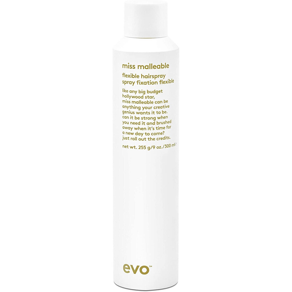 EVO Miss Malleable Flexible Hairspray, 300ml