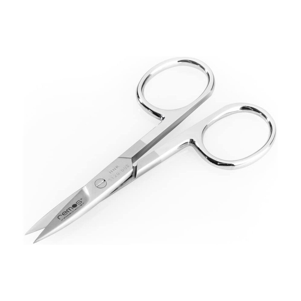 REMOS Nail Scissors with straight serrated cutting edge - stainless steel 9.5 cm