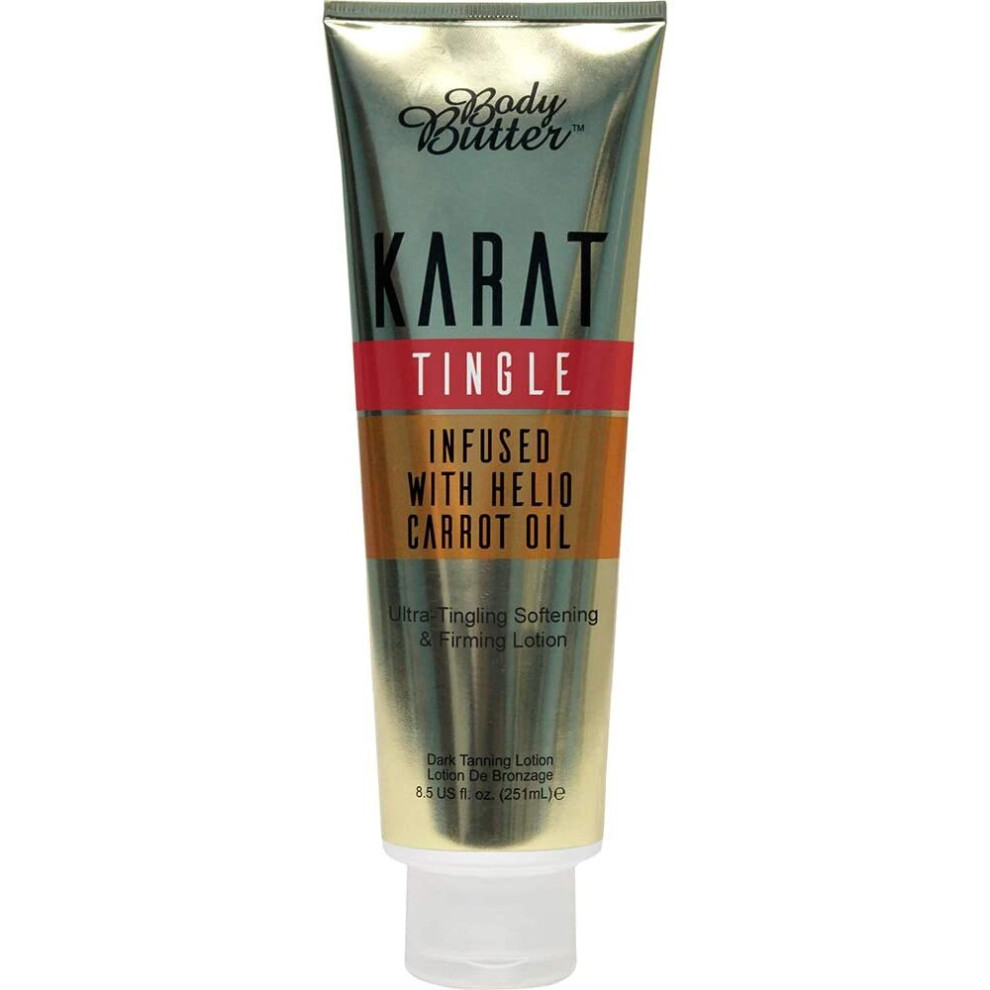 Body Butter Karat Tingle Tanning Lotion - Infused with Helio Carrot Oil (251ml)