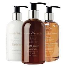 Scottish Fine Soaps Silver Buckthorn Bathroom Set (Hand Wash, Lotion & Body Wash)