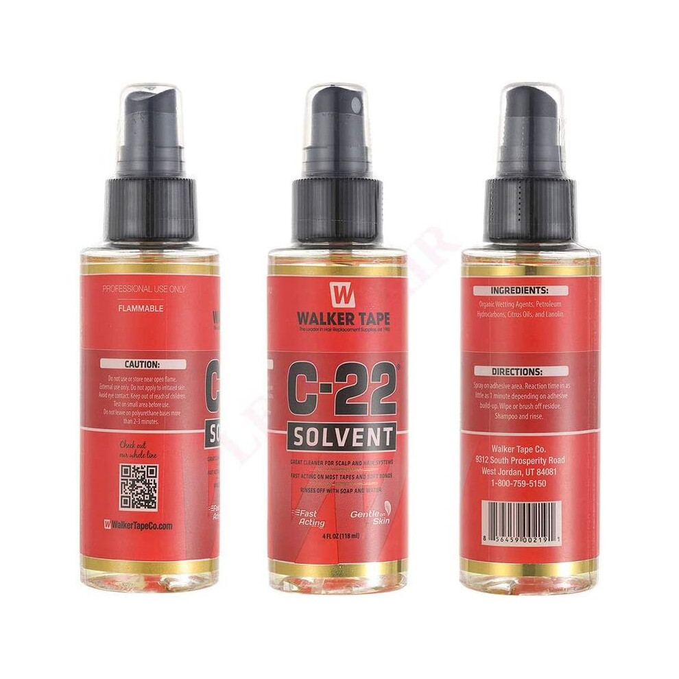 Leoo Hair "C22" Walker Adhesive Glue Solvent Remover For Men Hair System Replacement Toupee Hair Extension Wig Bundles Hair Weave Closure Lace Frontal 600706657371