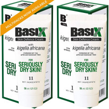 Basix Skin Defence Cream Twin Pack Repairs Dry Flaky Itchy Skin Eczema Psoriasis Dermatitis Acne All Natural Active Healing Kigelia Africana Sausage