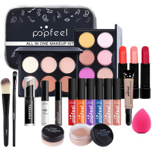 FantasyDay 20 Piece Pro Makeup Gift Set Makeup Bundle Essential Starter Makeup Beauty Cosmetic Kit Includes Eyeshadow Palette, 3 Lipstick, 6 Lipgloss,