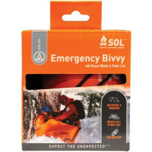 SOL 118085 Emergency Bivvy with Rescue Whistle, Orange - Extra Large