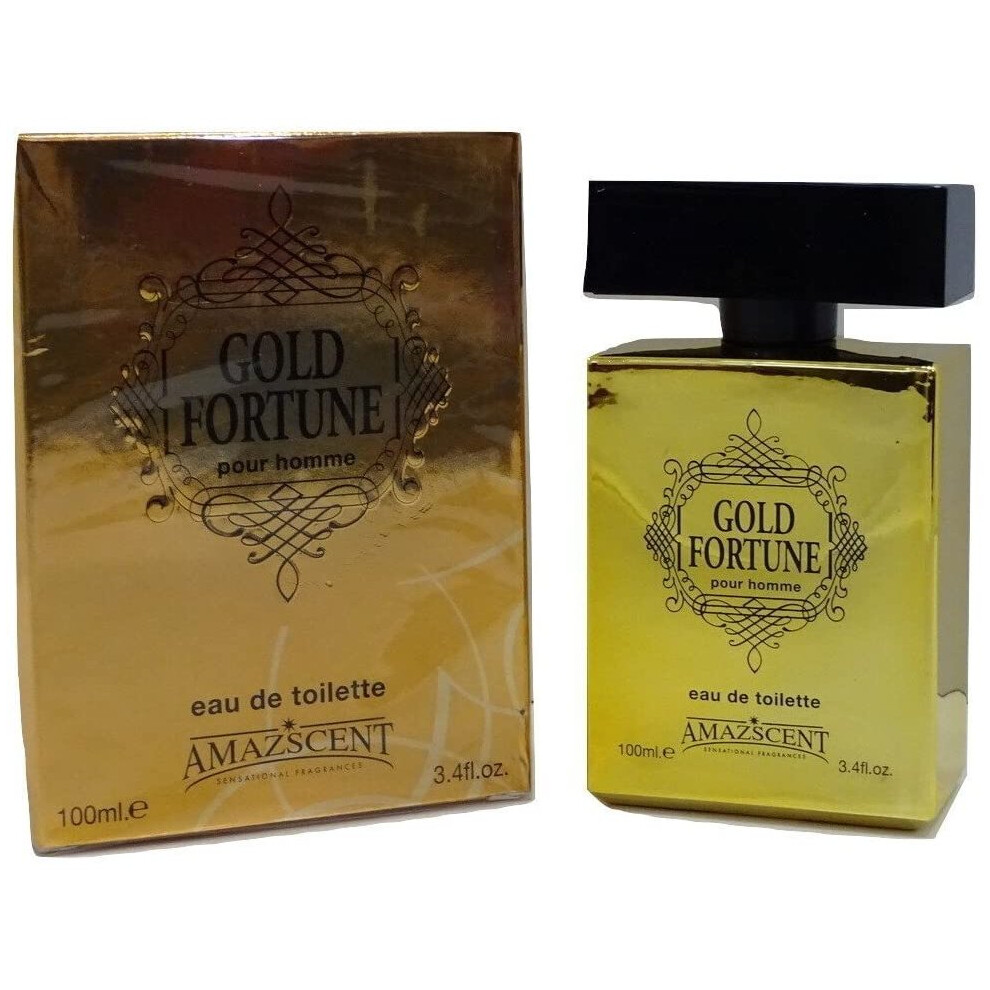 Glory Cosmetics Fortune Pour Homme 100Ml Eau De Toilette For Men (Sensational Fragrances) Gold