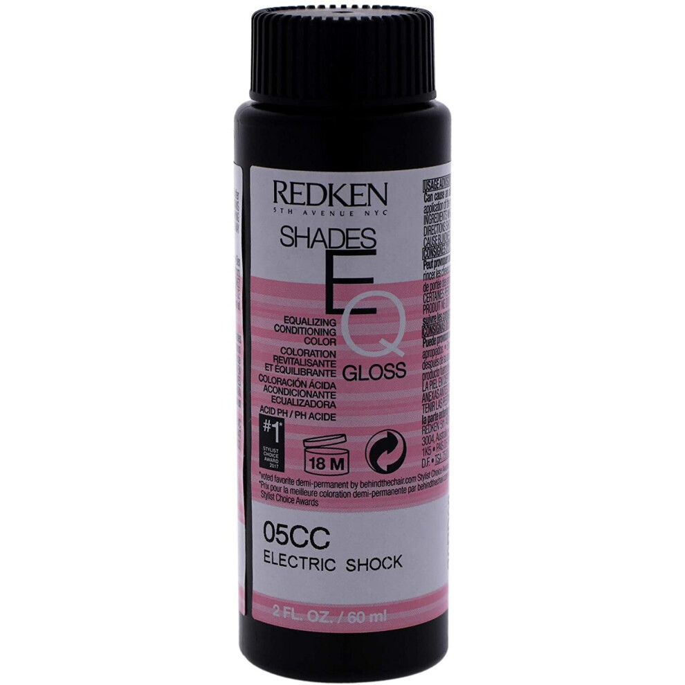Redken Shades EQ Demi-Permanent Hair Gloss, No. 05CC Electric Shock 0884486154842