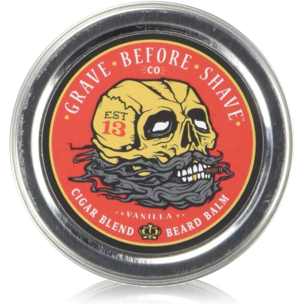 Grave Before Shave Cigar Blend Beard Balm (Cigar/Vanilla Scent) (2 Oz.)