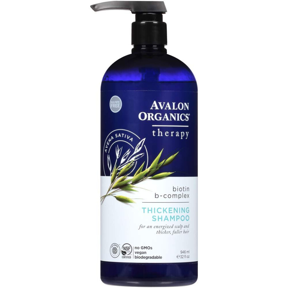 Avalon Organics Biotin-B Complex Thickening Shampoo, 32 Fluid Ounce