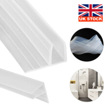 2m F Shape Bath Shower Door Seal Strip For Glass Thickness 6mm Gap