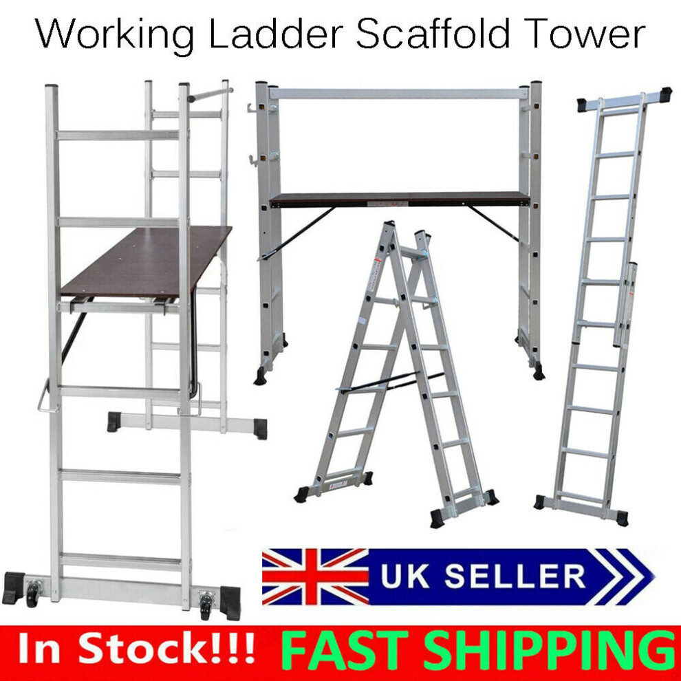 Working Scaffold Scaffolding Tower Aluminium Ladder Platform Step Tool