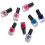 Splash 48 x Nail Polish Varnish Set 48 Different Modern Colours Quick Drying Flat Brush 6